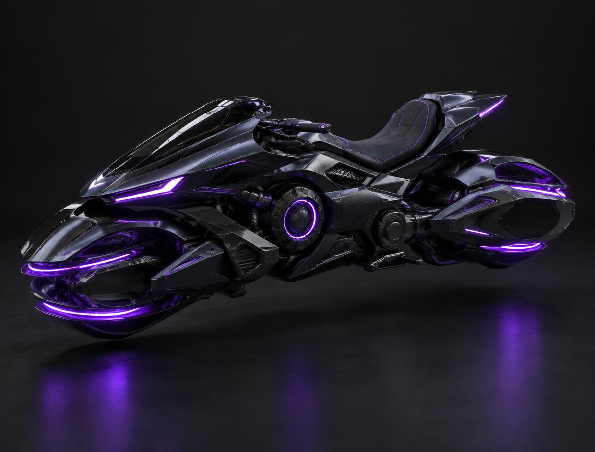 Nexus Hoverbike 3D asset render